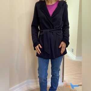 Lucky Brand Jingo hooded wrap sweater jacket